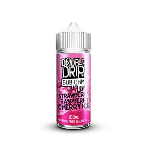 Strawberry Raspberry Cherry Ice by Double Drip 100ml E-liquid